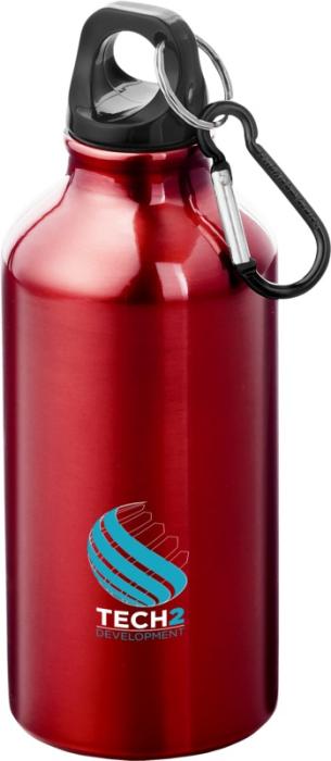 Branded Recycled Water Bottle With Carabiner