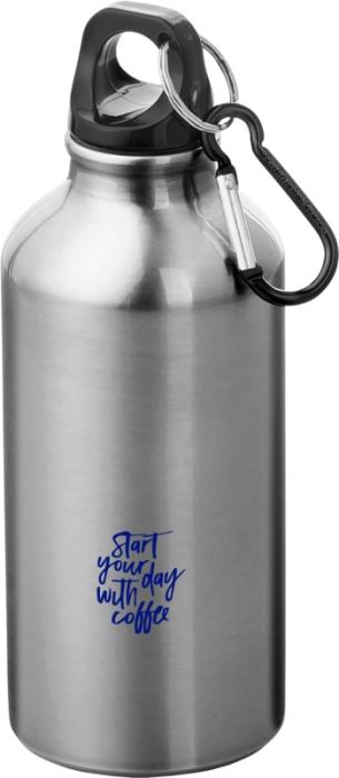 Branded Recycled Water Bottle With Carabiner