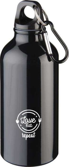 Branded Recycled Water Bottle With Carabiner