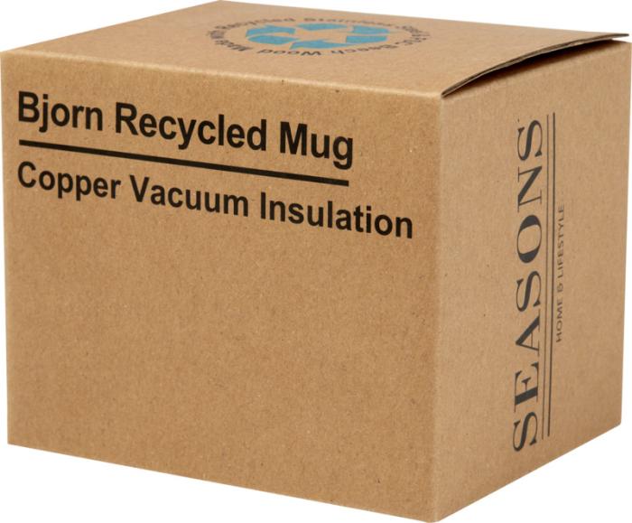 RCS Certified Recycled Branded Stainless Steel Mug With Copper Vacuum Insulation 360ml