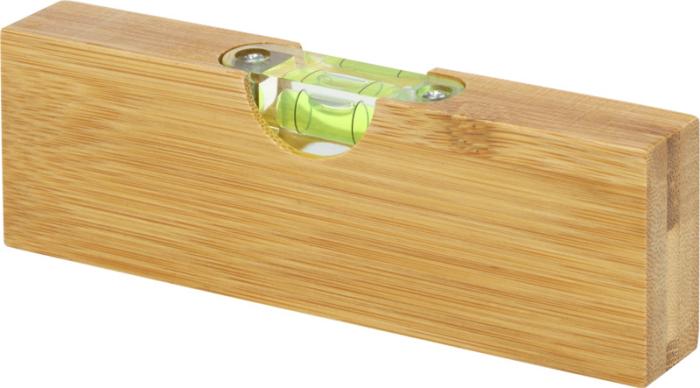 Flush Bamboo Branded Spirit Level With Bottle Opener