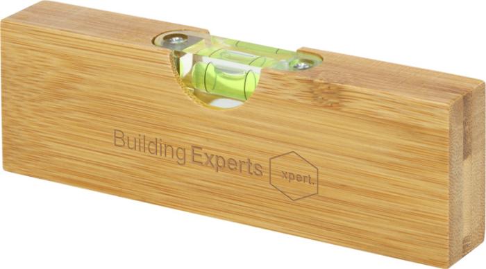 Flush Bamboo Branded Spirit Level With Bottle Opener