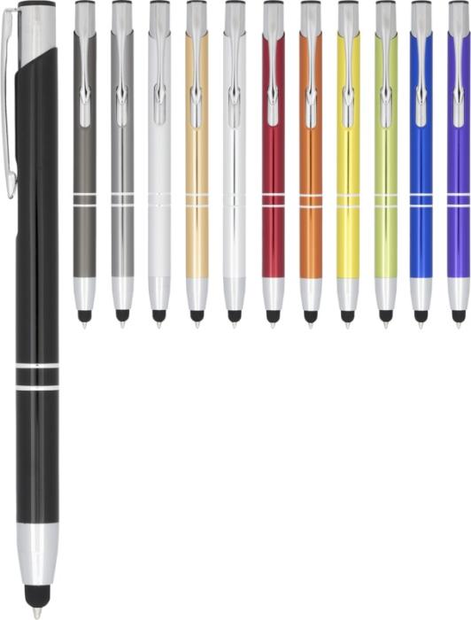 Anodized Aluminium Click Stylus Ballpoint Pen