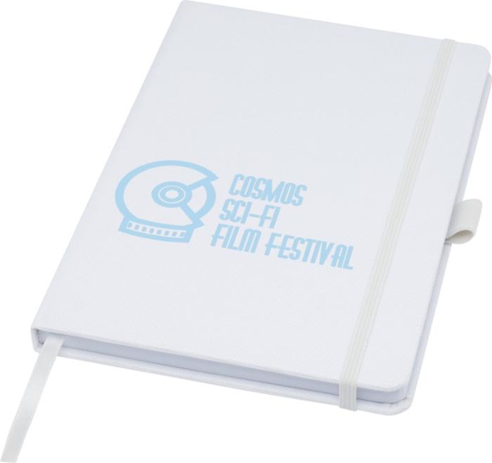 A5 Recycled Branded Paper Notebook With Recycled PET Cover