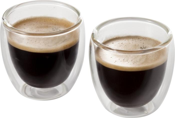 Glass Espresso Cup Set 2 Piece
