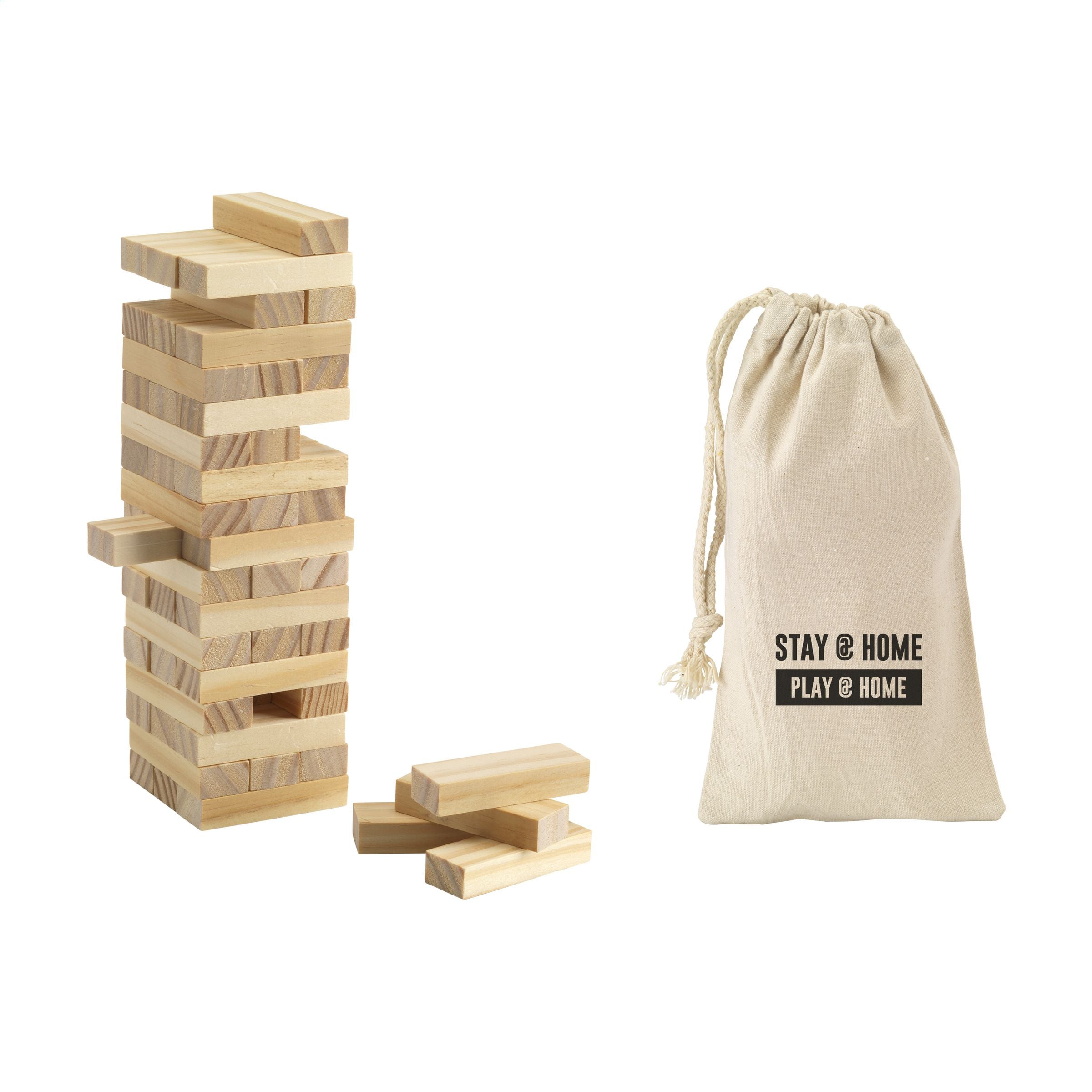 Branded Jenga Game 18cm