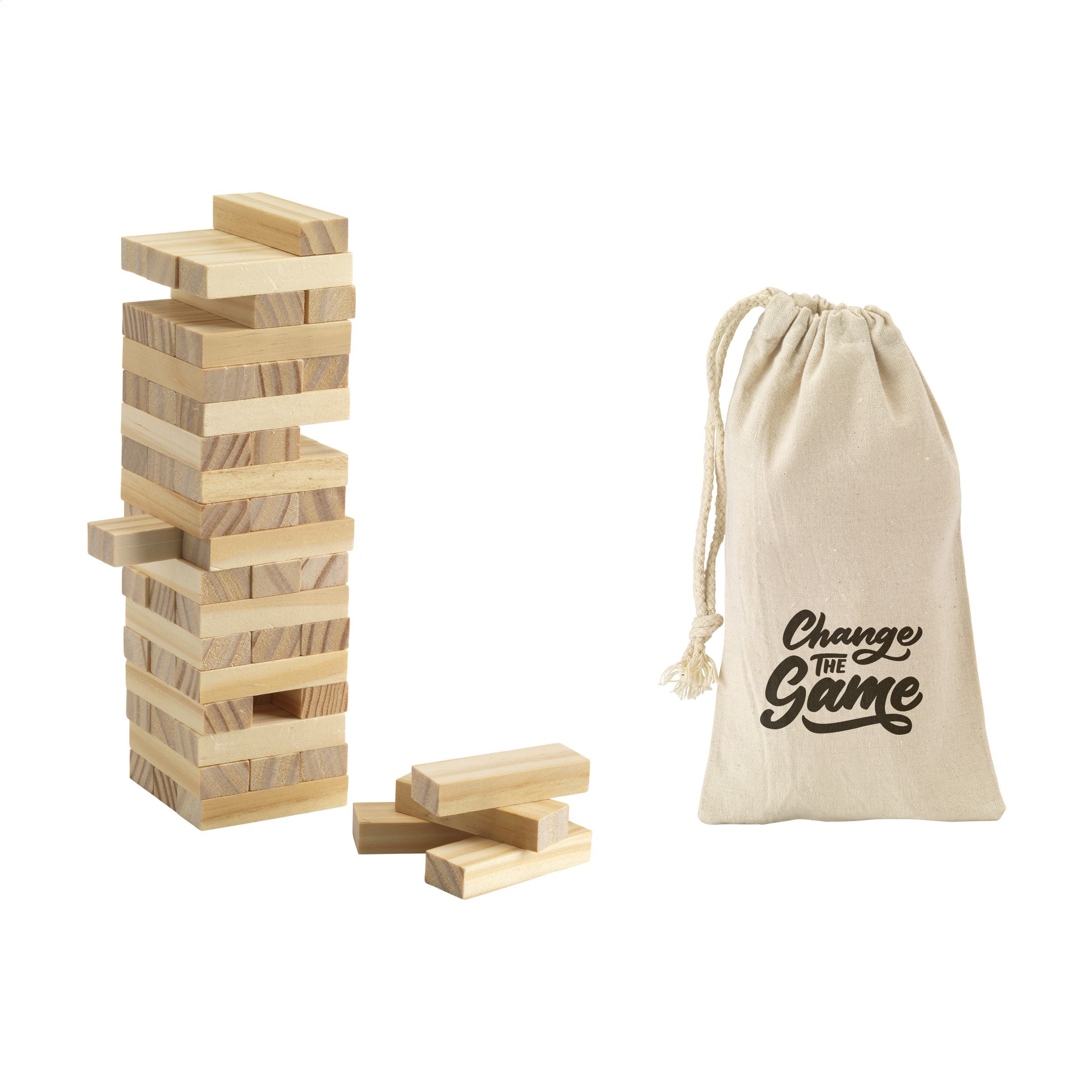 Branded Jenga Game 18cm