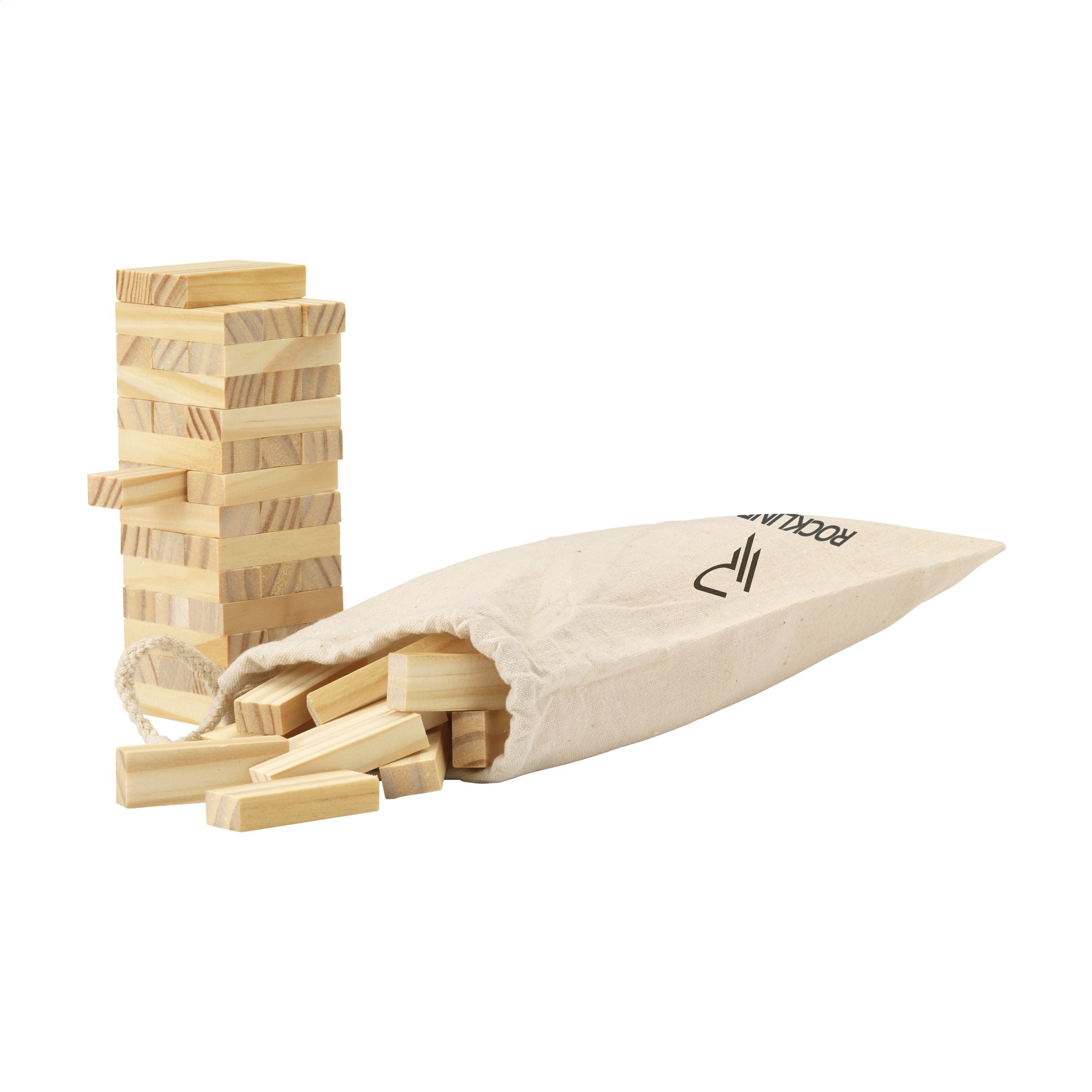 Branded Jenga Game 18cm