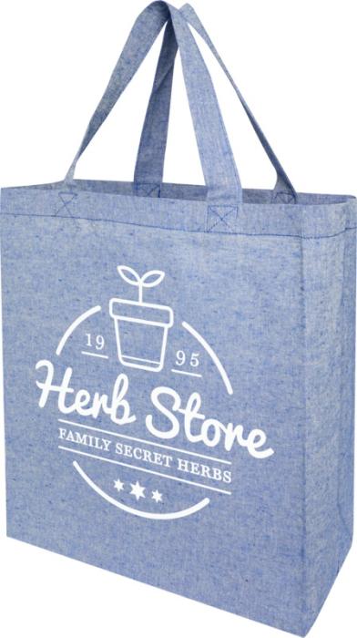 Recycled Gusset Printed Tote bag 13L 150 g/m²