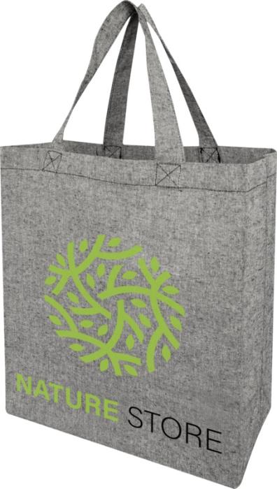 Recycled Gusset Printed Tote bag 13L 150 g/m²