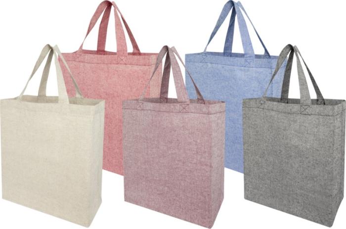 Recycled Gusset Printed Tote bag 13L 150 g/m²