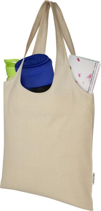 Recycled Cotton Trendy Branded Tote Bag 7L 150 g/m²