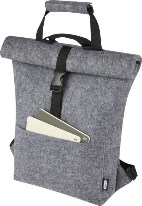 GRS Recycled Felt Roll-Top Bike Bag 13L