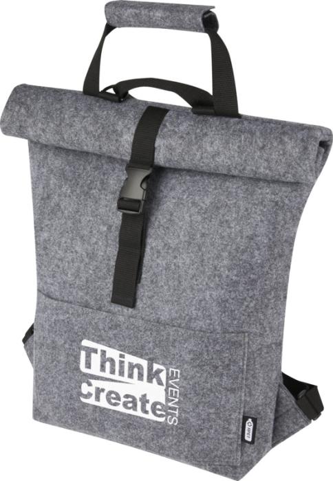 GRS Recycled Felt Roll-Top Bike Bag 13L