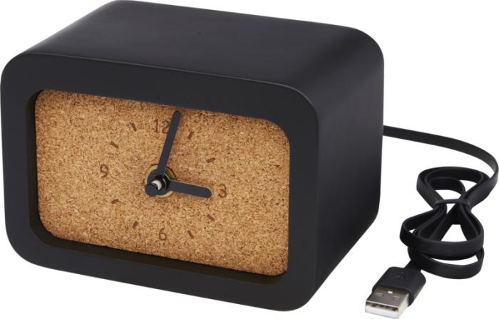 Wireless Limestone Charging Desk Clock