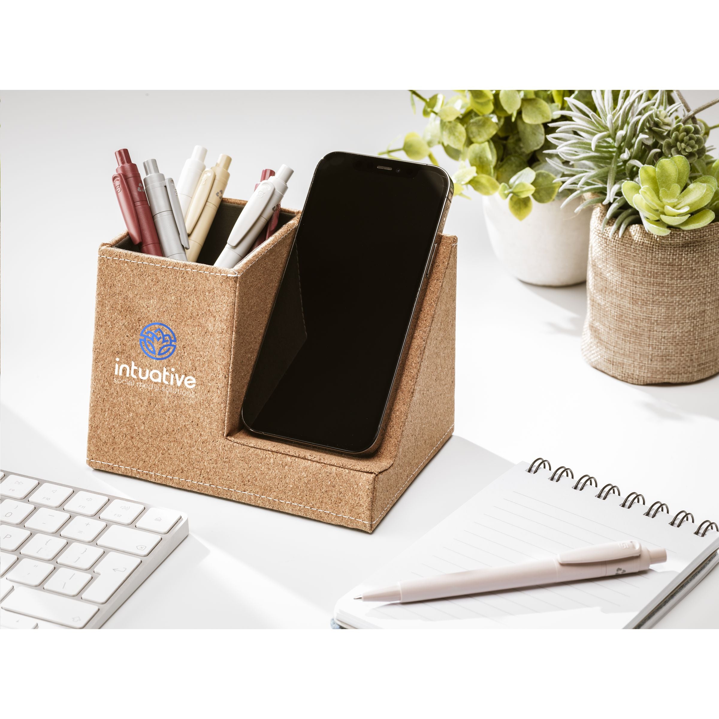 Branded Ecork Pen Holder Wireless Charger