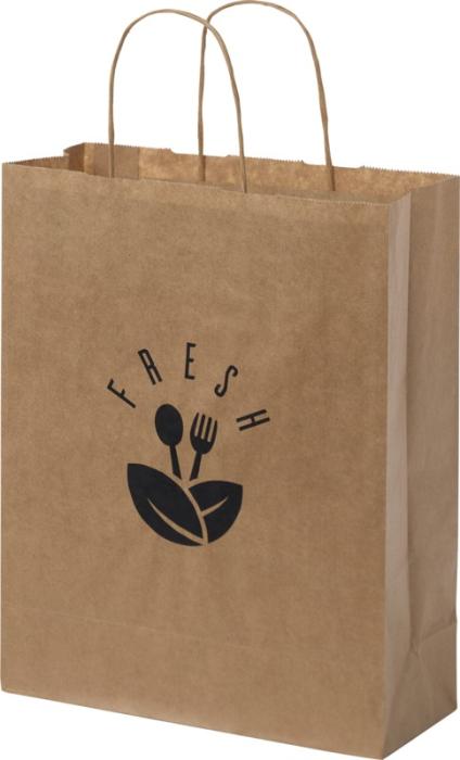 Branded Paper Bag With Twisted Handles
