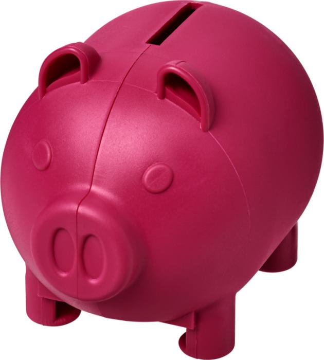 Oink Recycled Plastic Branded Piggy Bank