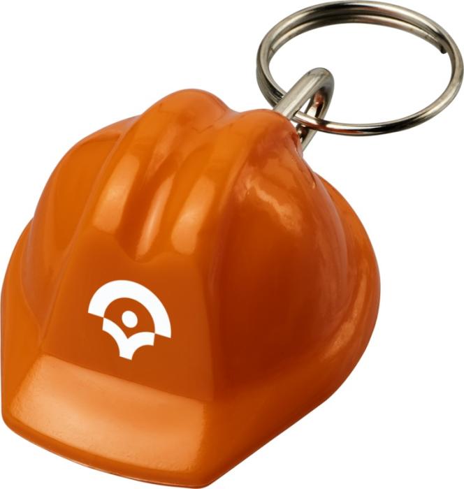 Hard-Hat Shaped Recycled Keyring