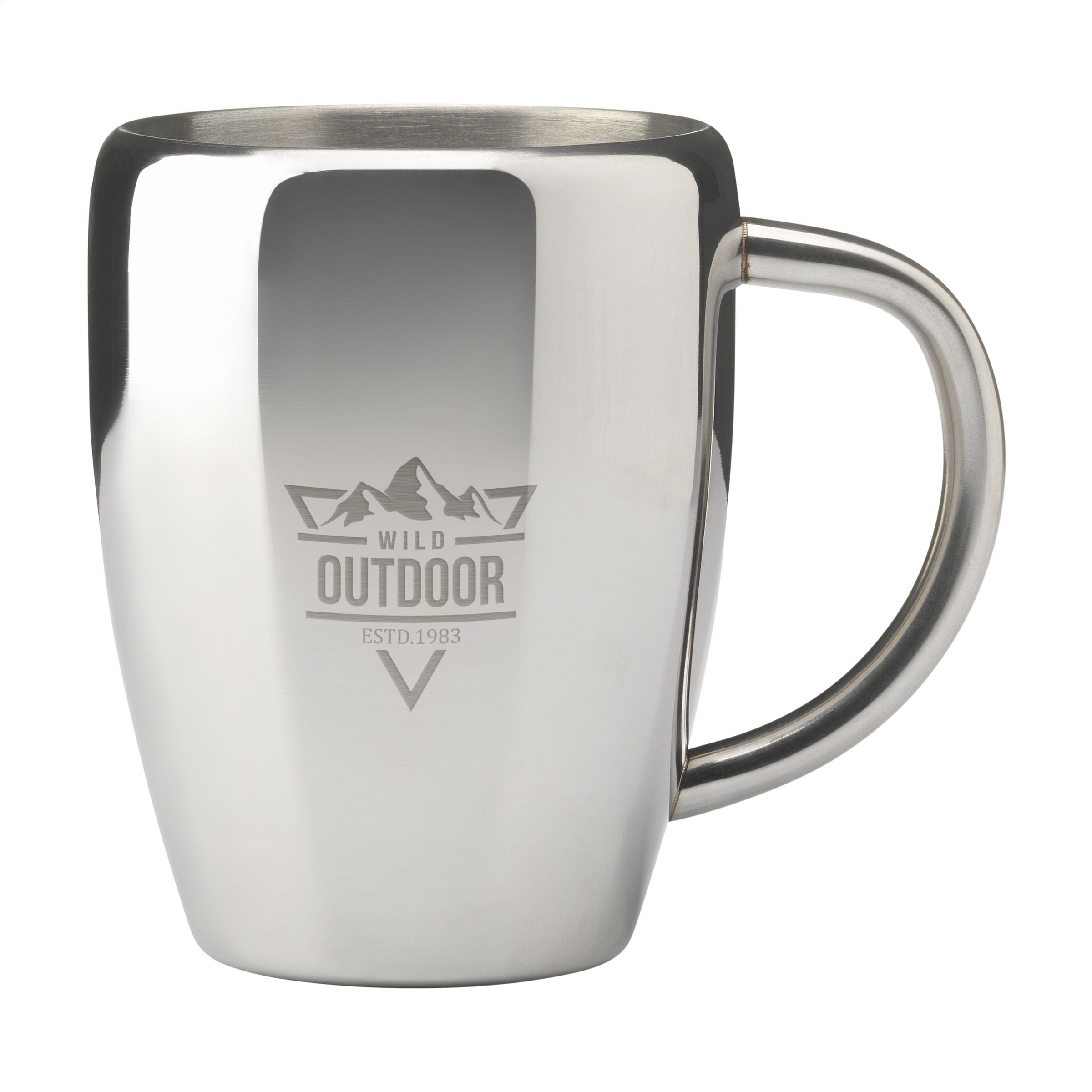 Branded Steel Mug RCS Recycled Steel 220ml