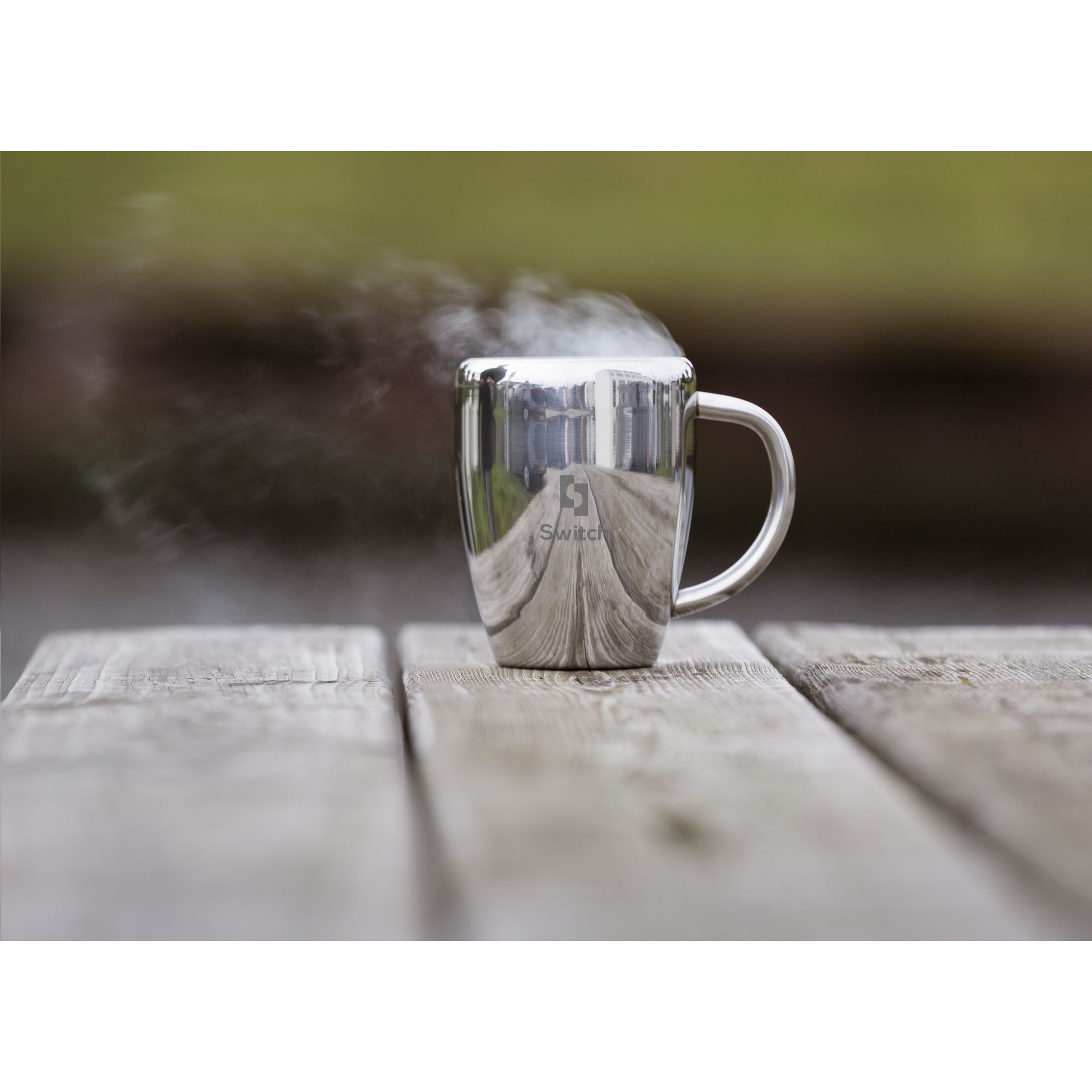 Branded Steel Mug RCS Recycled Steel 220ml