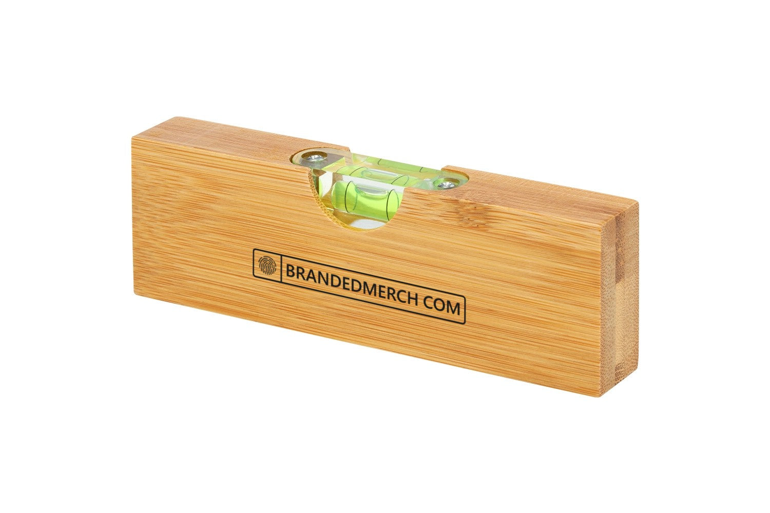 Flush Bamboo Branded Spirit Level With Bottle Opener