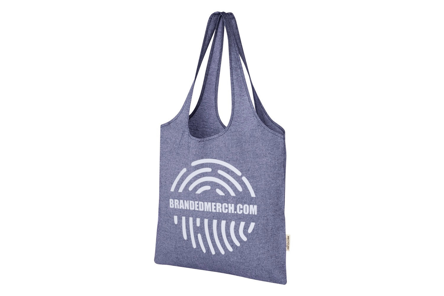 Recycled Cotton Trendy Branded Tote Bag 7L 150 g/m²