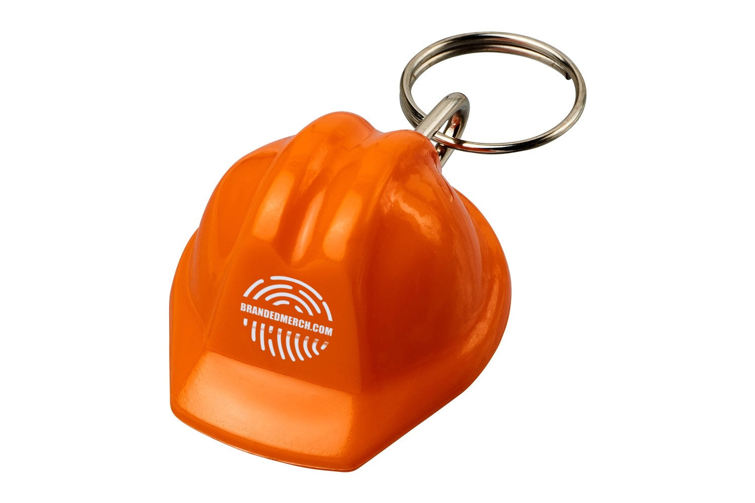 Hard-Hat Shaped Recycled Keyring