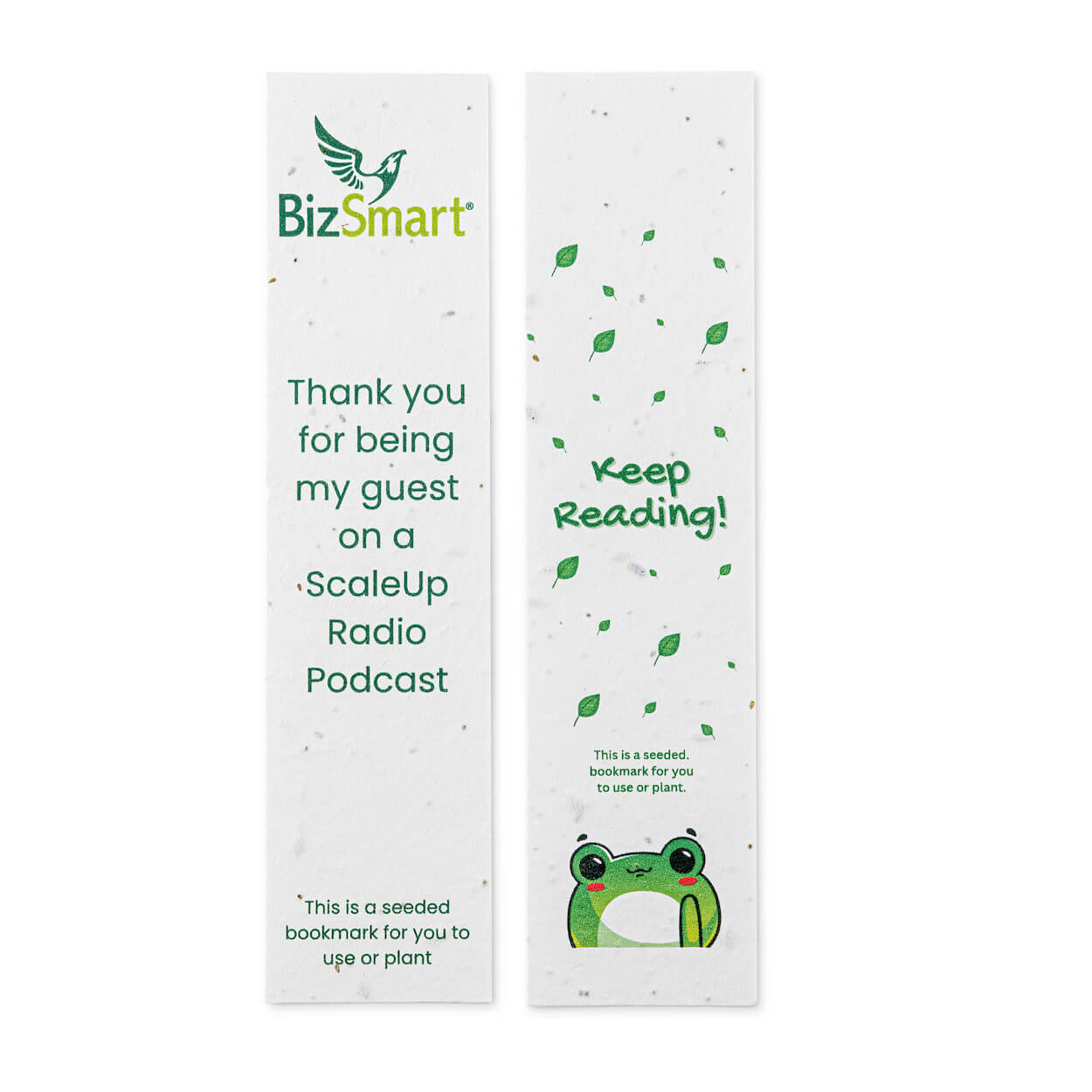 Seed Paper Branded Bookmark