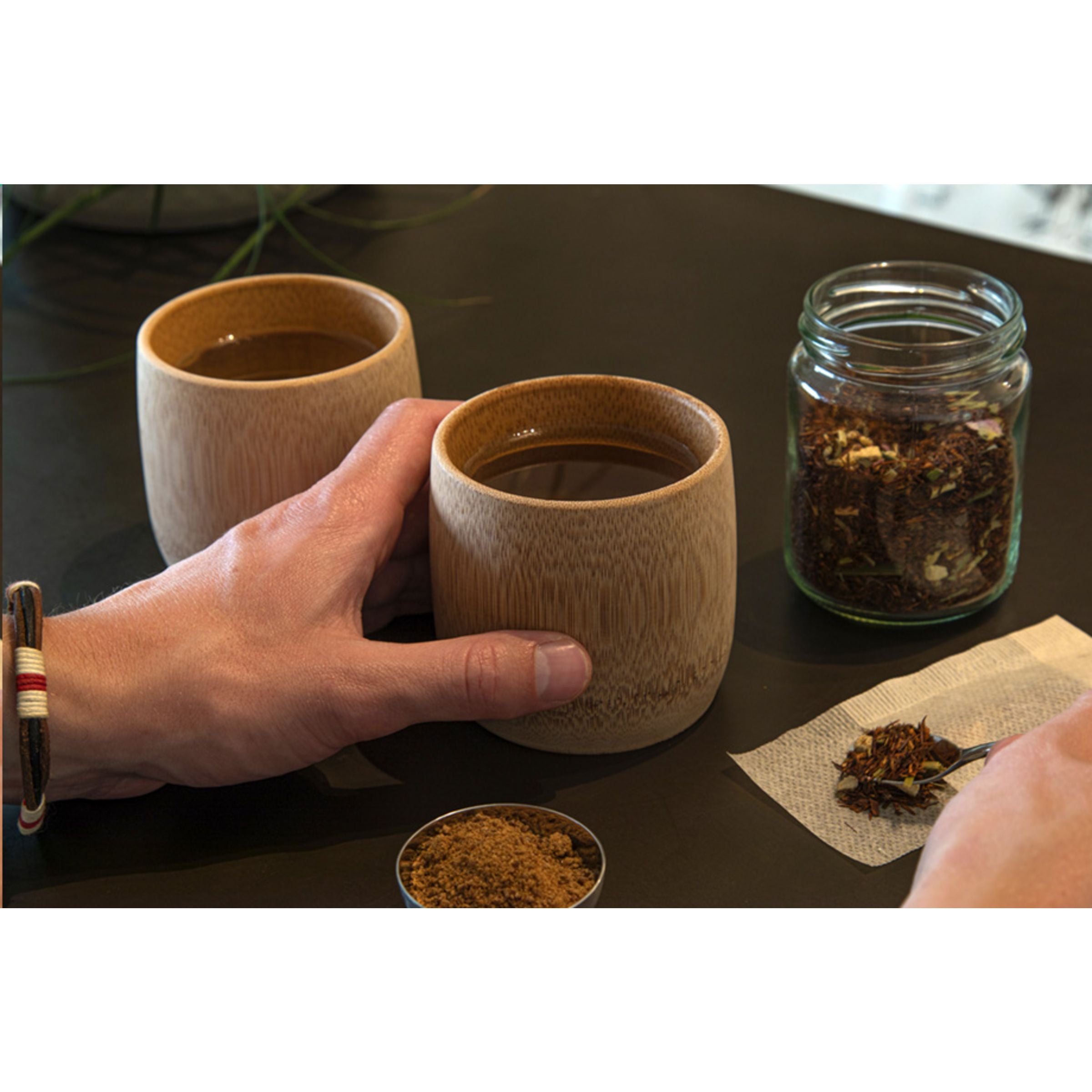 Printed Bamboo Drinking Cup