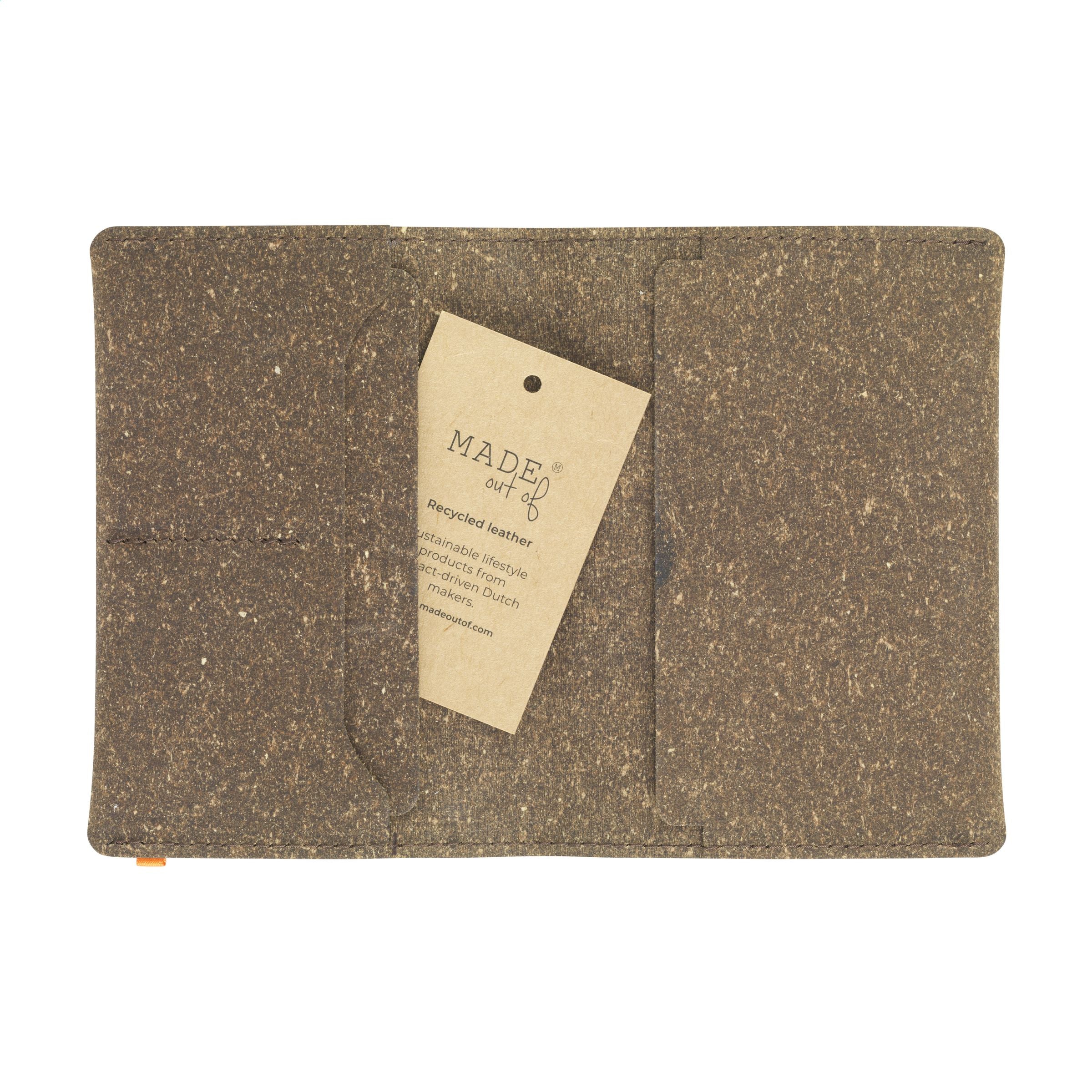 Recycled Leather Passport Holder