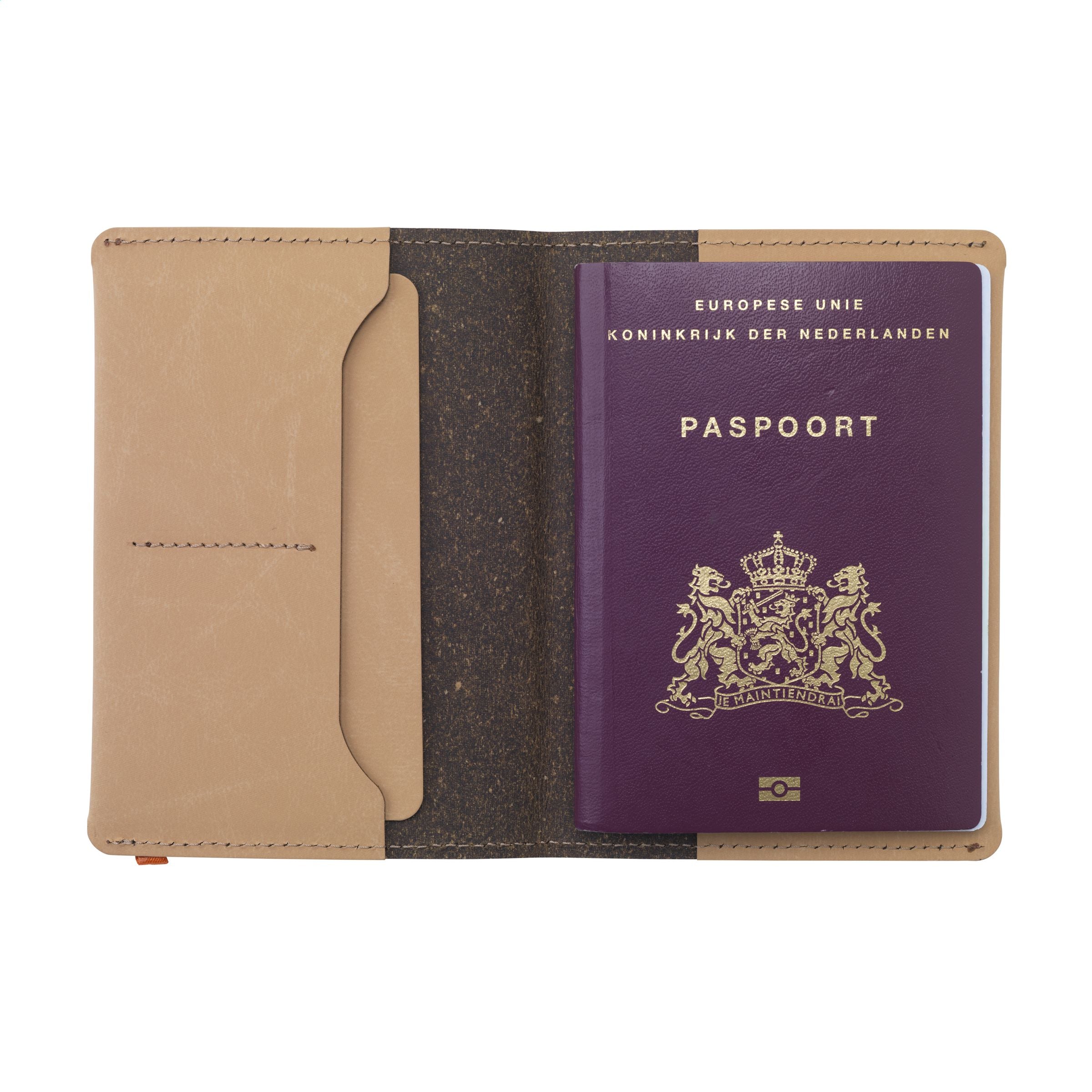 Recycled Leather Passport Holder