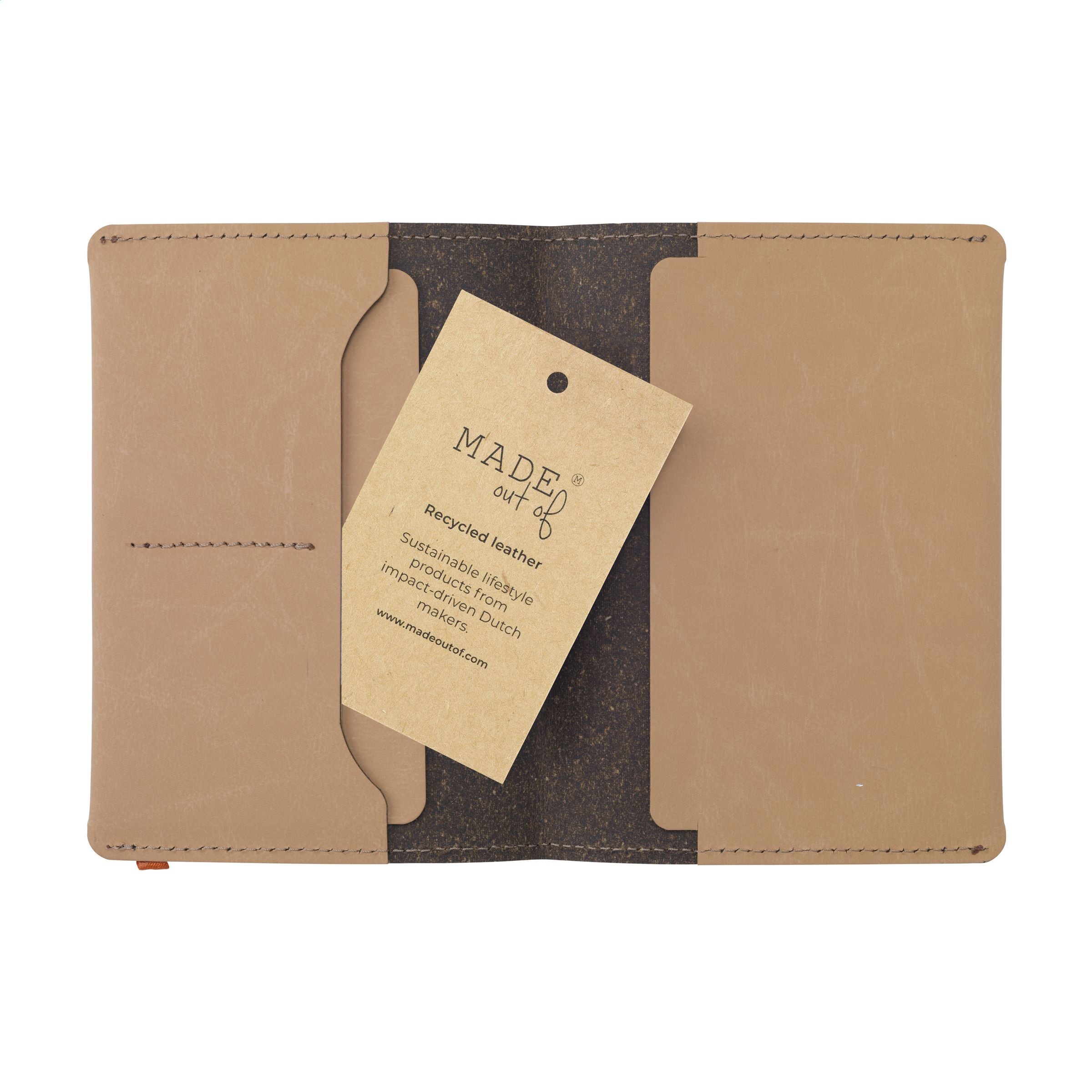 Recycled Leather Passport Holder