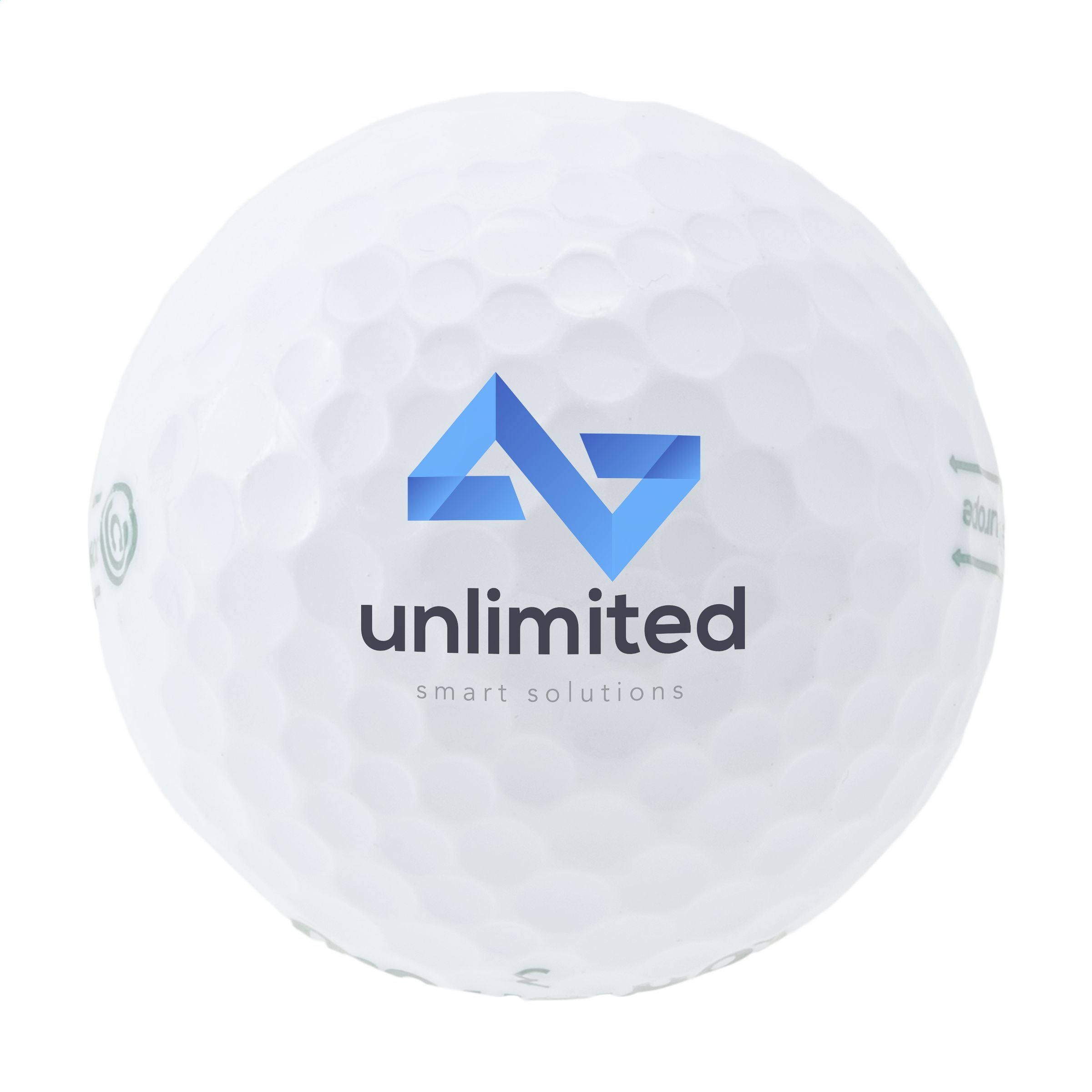 Recycled Branded Golf Ball White