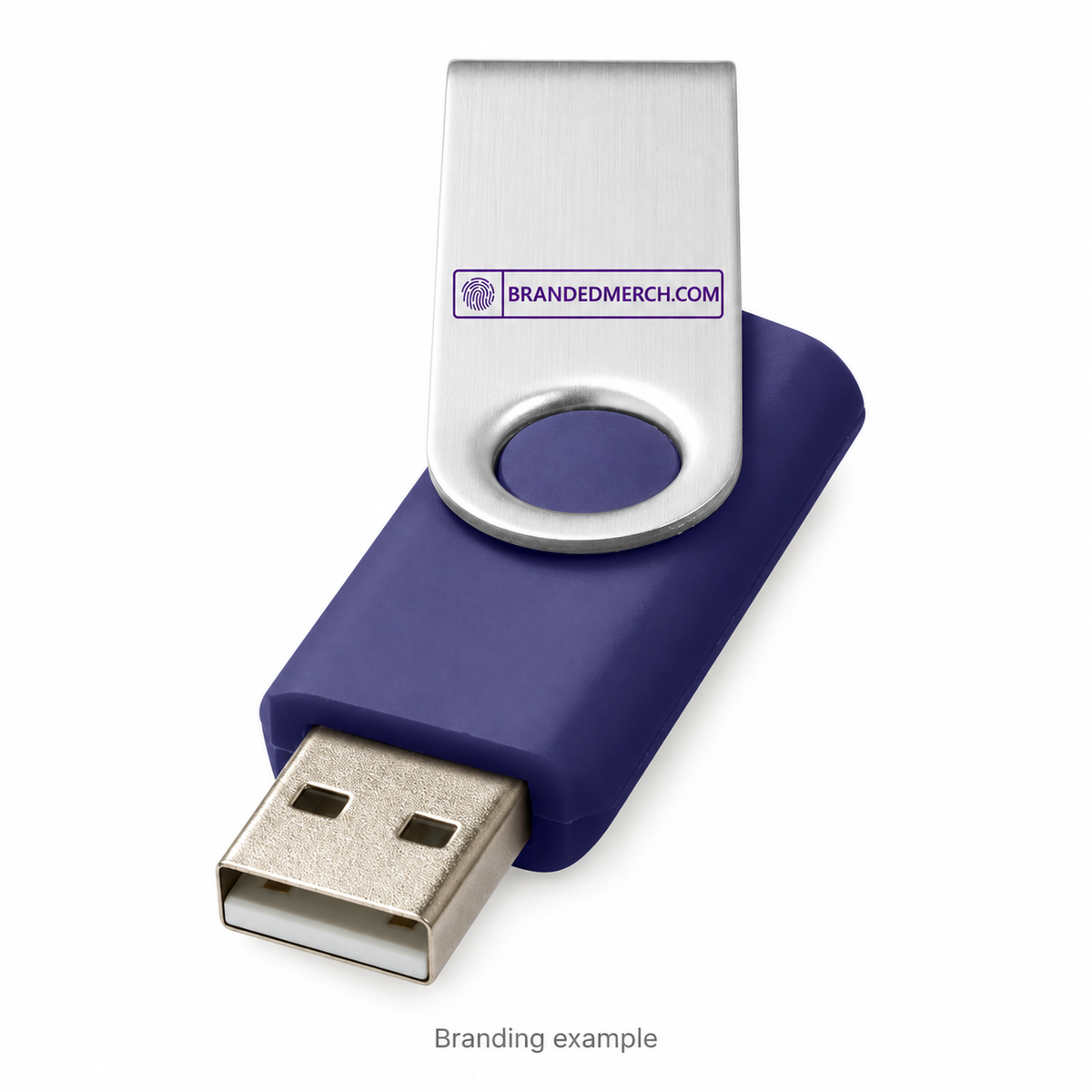 Branded USB Flash Drive 32GB with BrandedMerch logo – branding example