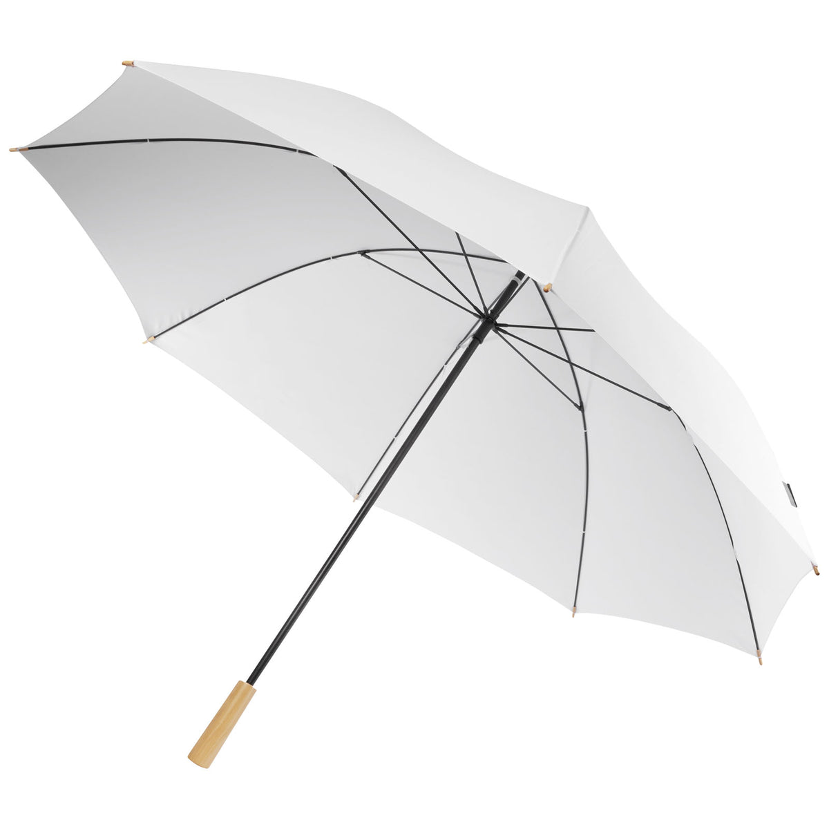 Branded Windproof RPET Golf Umbrella 30 Inch Romee in White supplier colour view