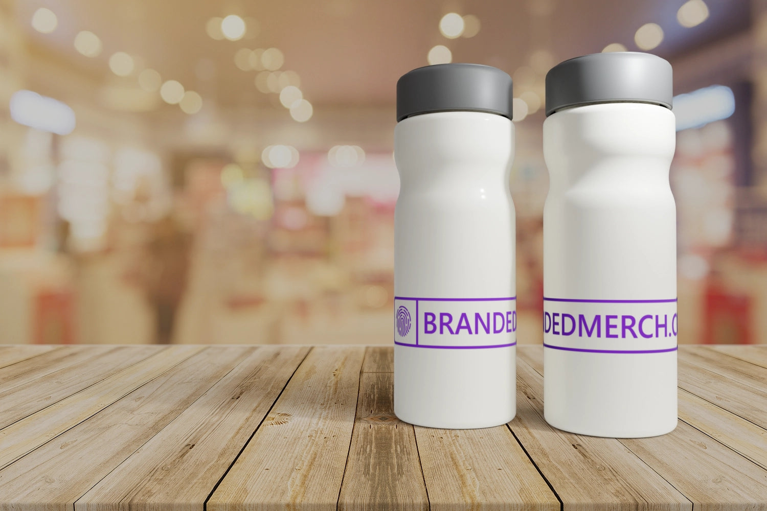 H2O Active® Eco Base 650ml Screw Cap Printed Water Bottle