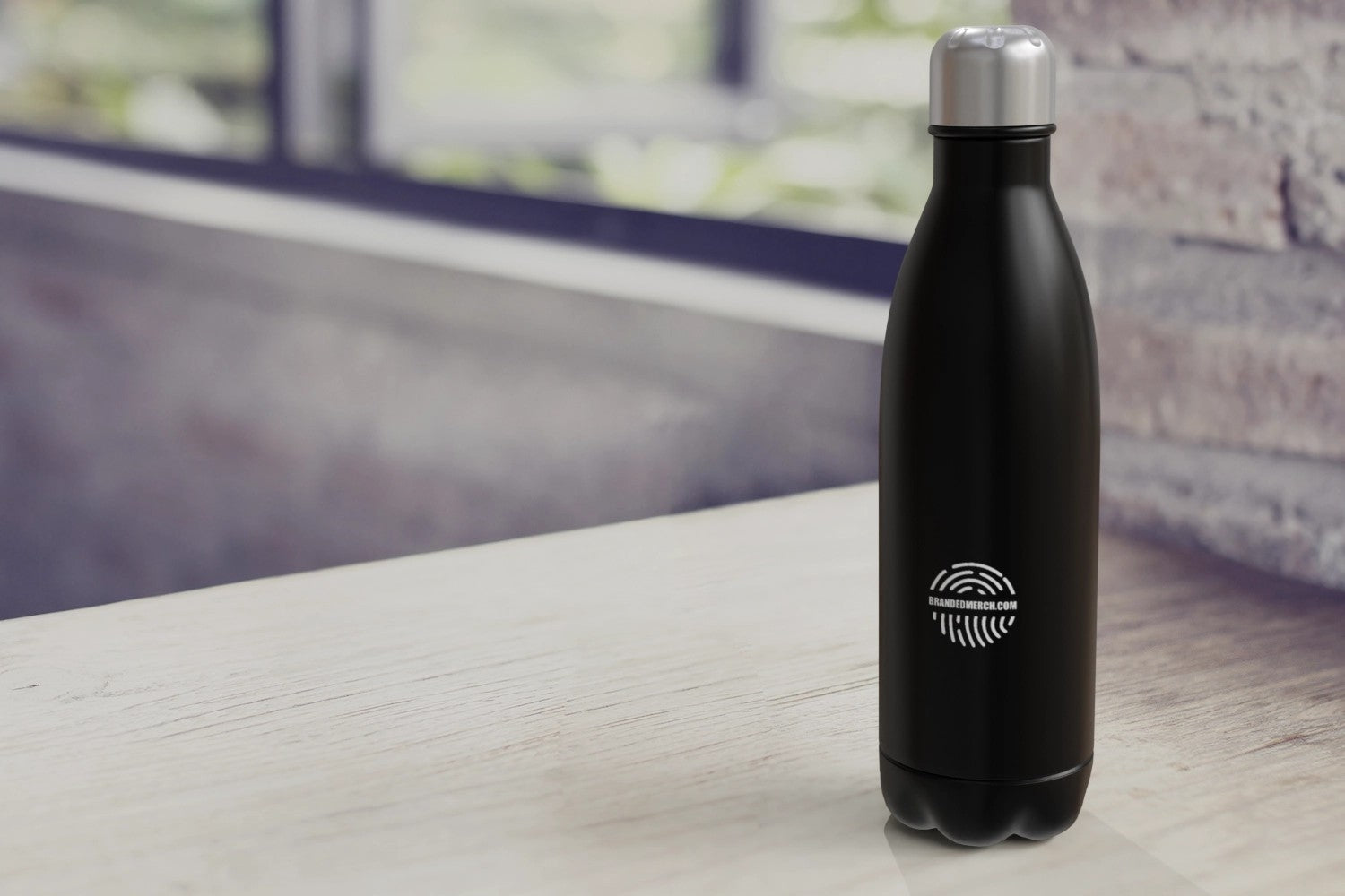 Branded RCS Certified Recycled Stainless Steel Bottle Vacuum Insulated 500ml