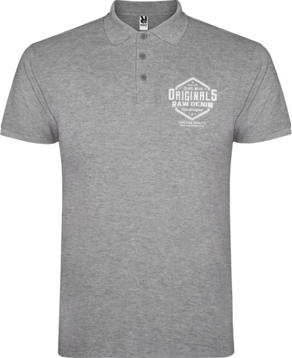 Star Short Sleeve Men's Printed Polo
