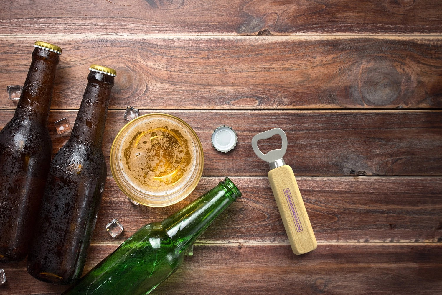 Branded Wooden Bottle Opener