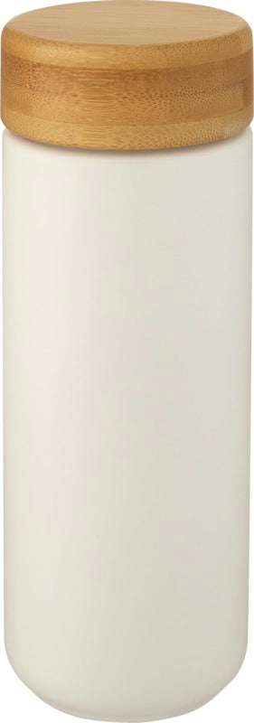 Ceramic Tumbler With Bamboo Lid 300ml