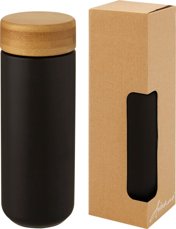 Ceramic Tumbler With Bamboo Lid 300ml