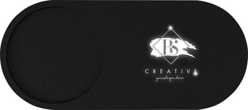 Light Up Logo Wireless Charging Pad And Bamboo Pencil Holder Wood