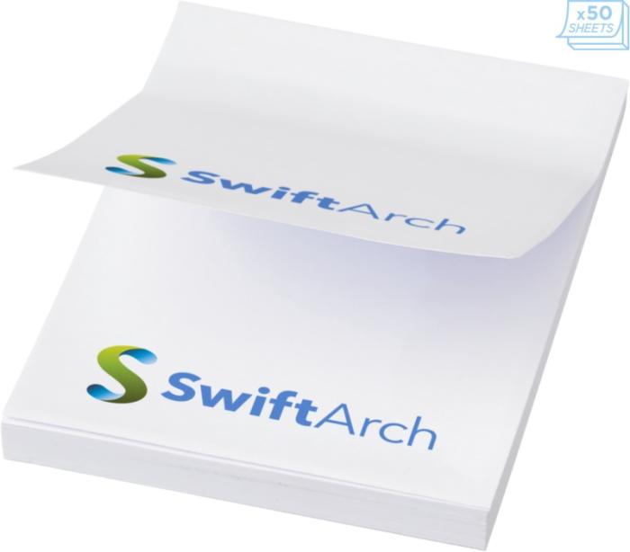 Sticky-Mate® A8 sticky notes 50x75mm White