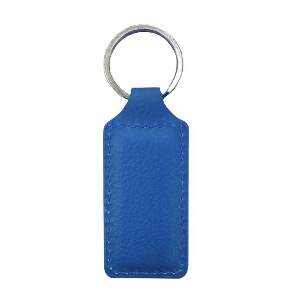 Leather Keyring Rectangle 2.6cm x 6cm