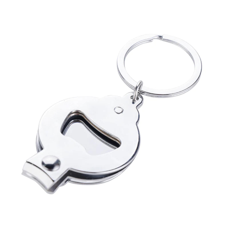 Metal Keyring Nail Clipper/ Bottle Opener