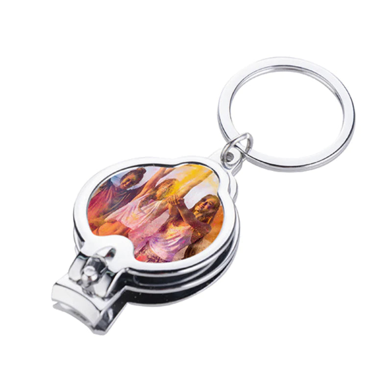 Metal Keyring Nail Clipper/ Bottle Opener