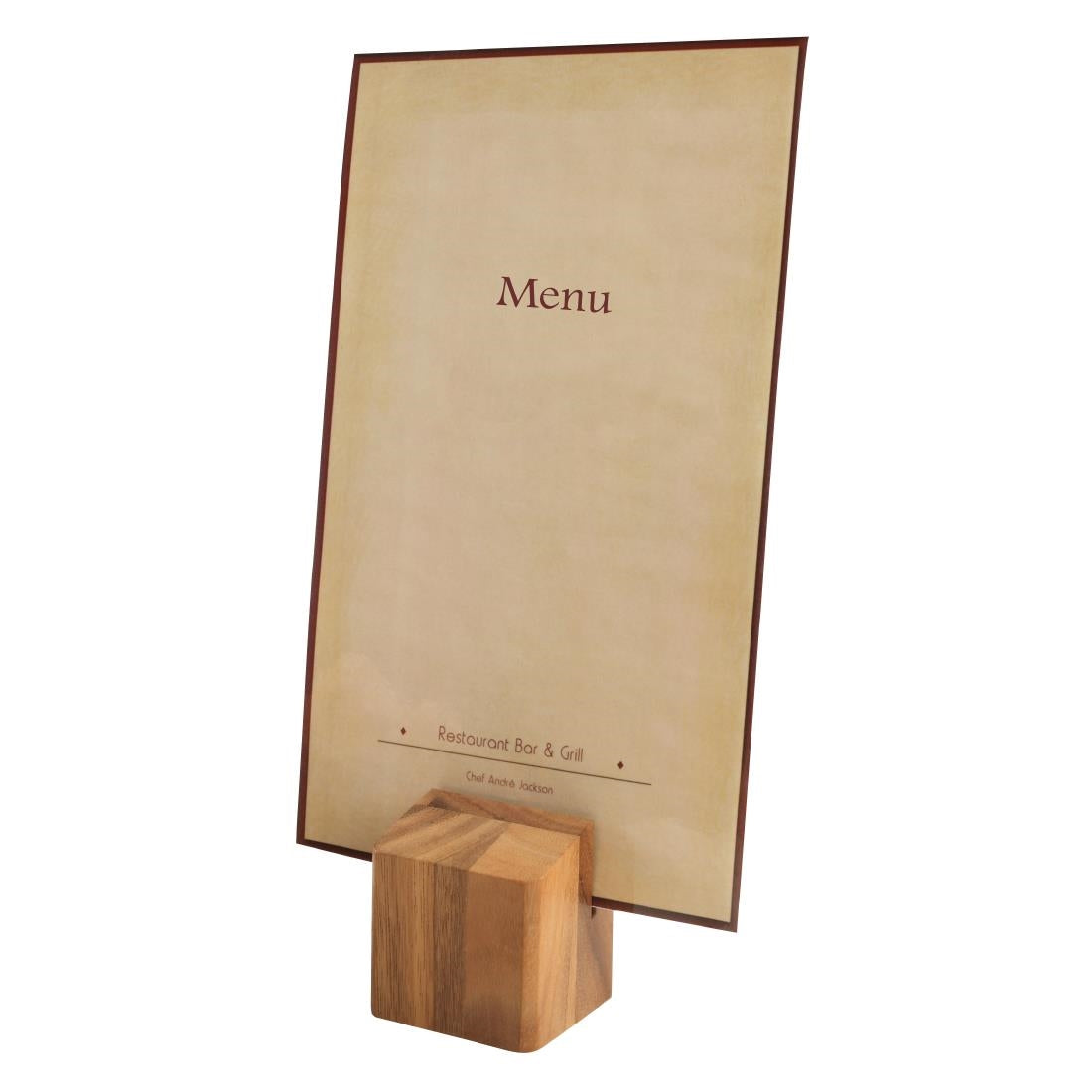 Wooden Menu Holder and Riser