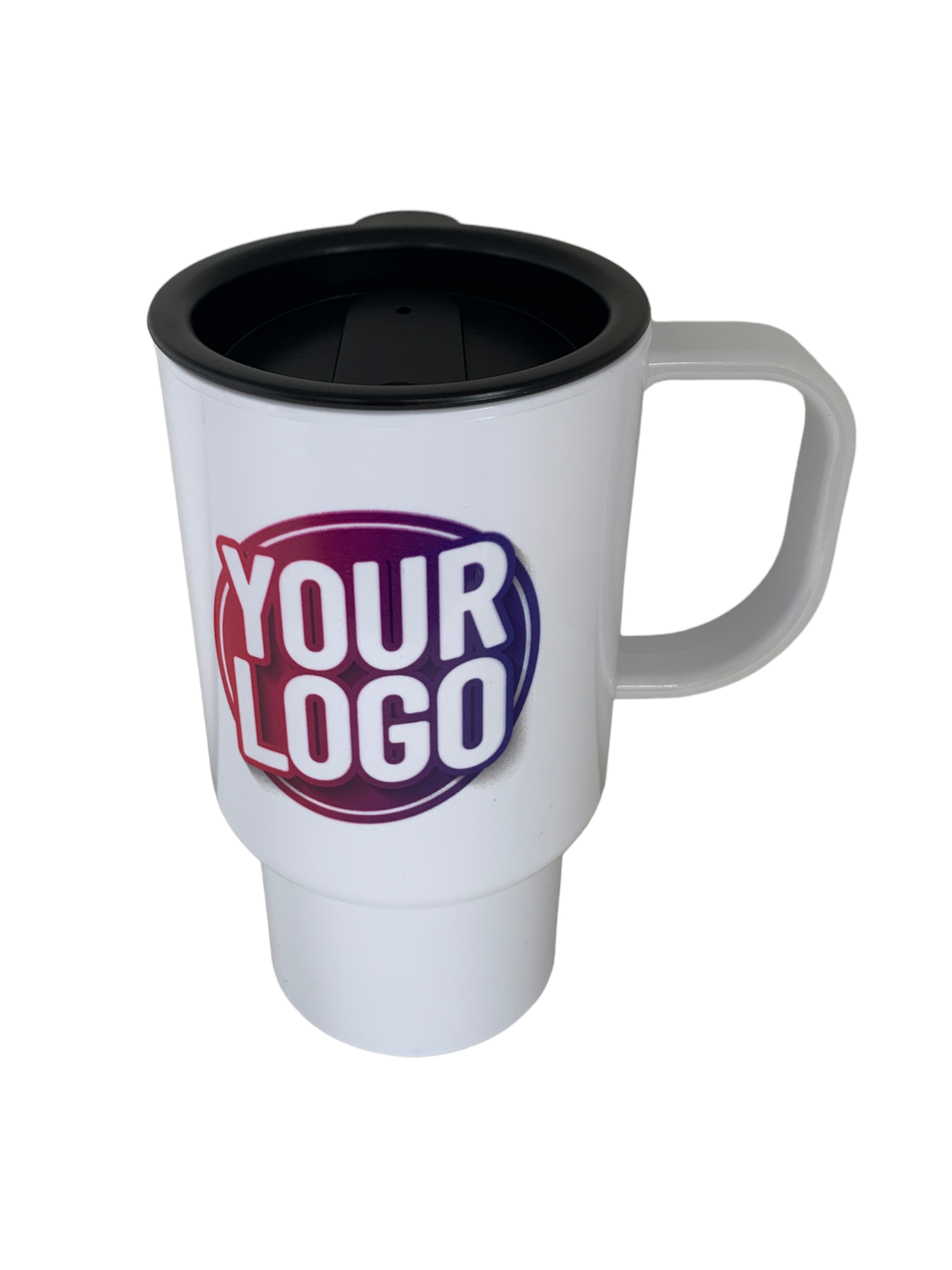 Travel Mug with Black Lid