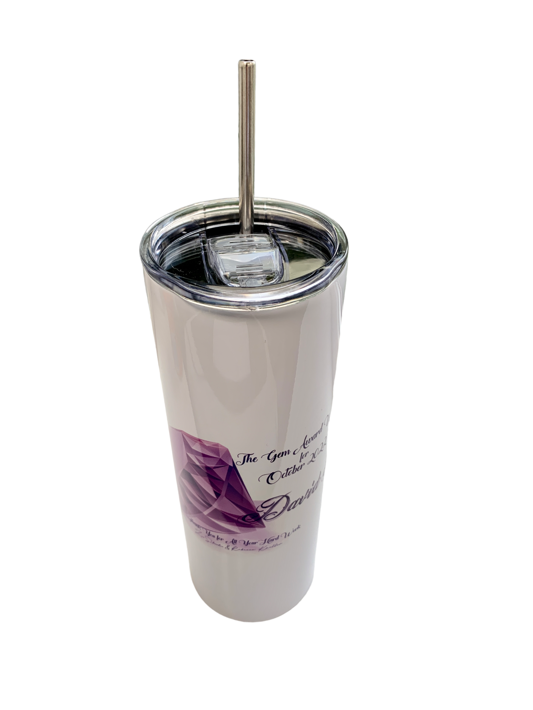 Tumbler with Straw 600ml Stainless Steel